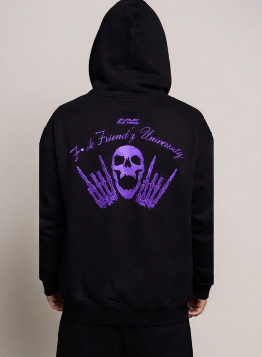The OTWFF Black & Purple University Zip Up