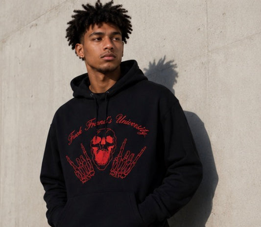 Black & Red OTWFF University Hoodie