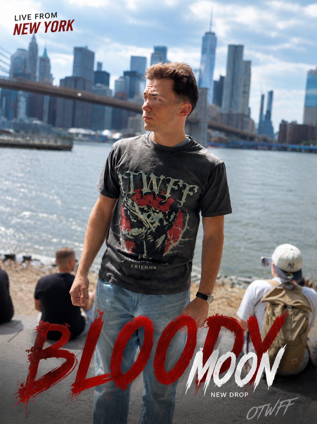 OTWFF Bloody Moon Distressed Tee