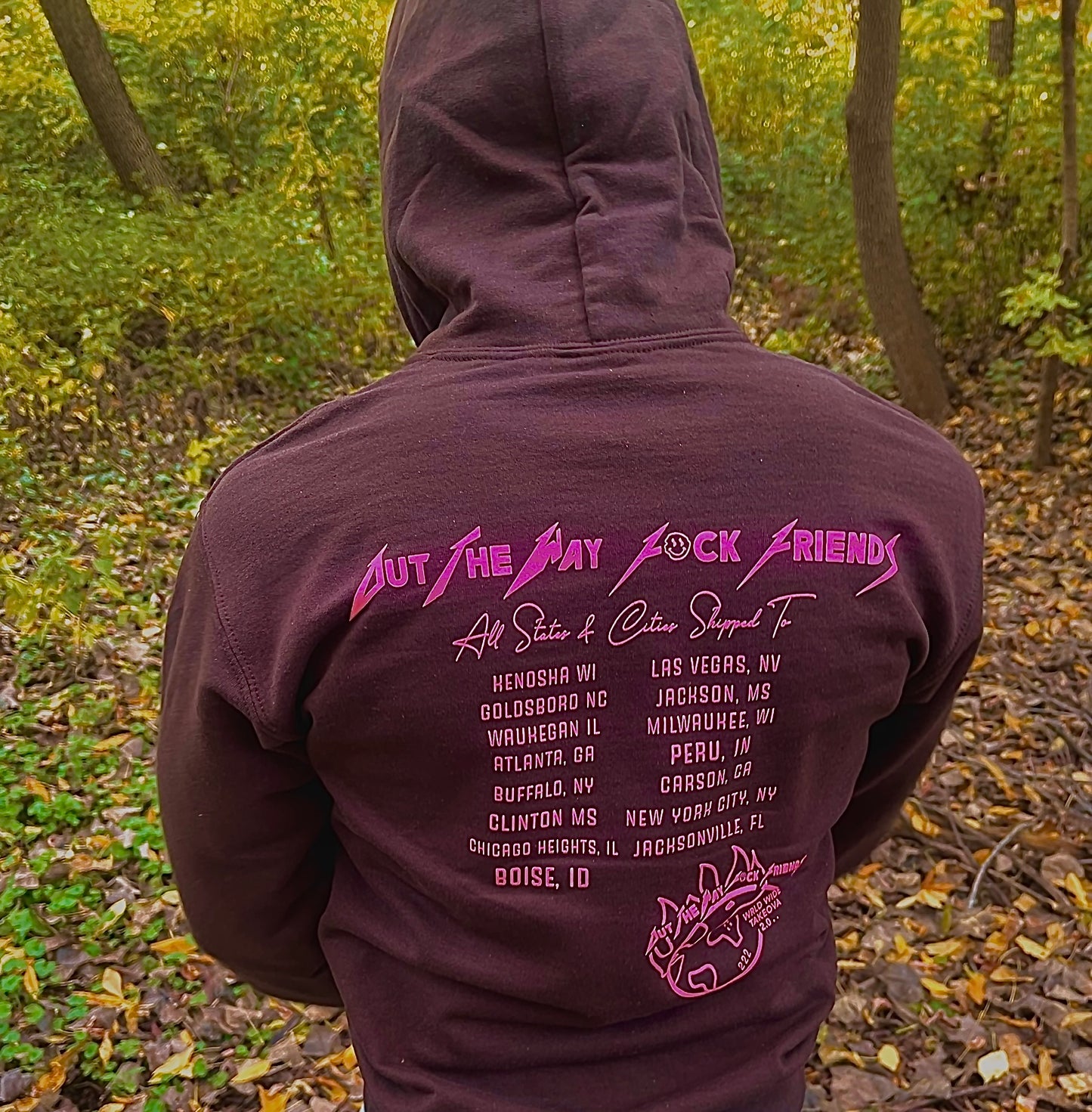 The OTWFF Brown & Pink University Pull Over