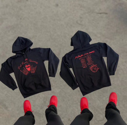 Black & Red F*ck Friend’s University Hoodie