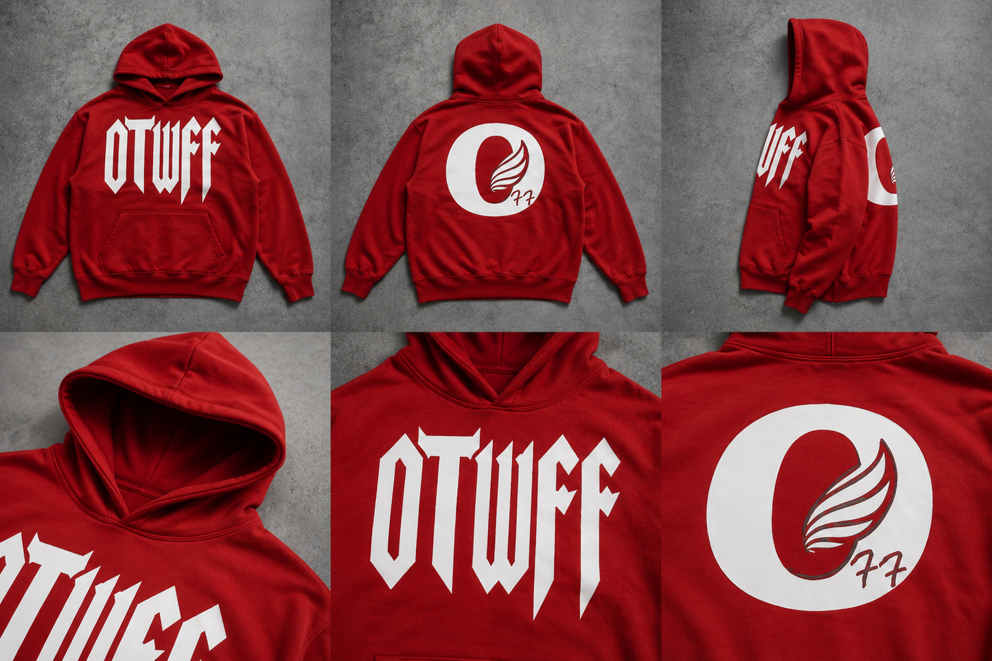 OTWFF “Outsmarting The Haters Daily” Red Hoodie