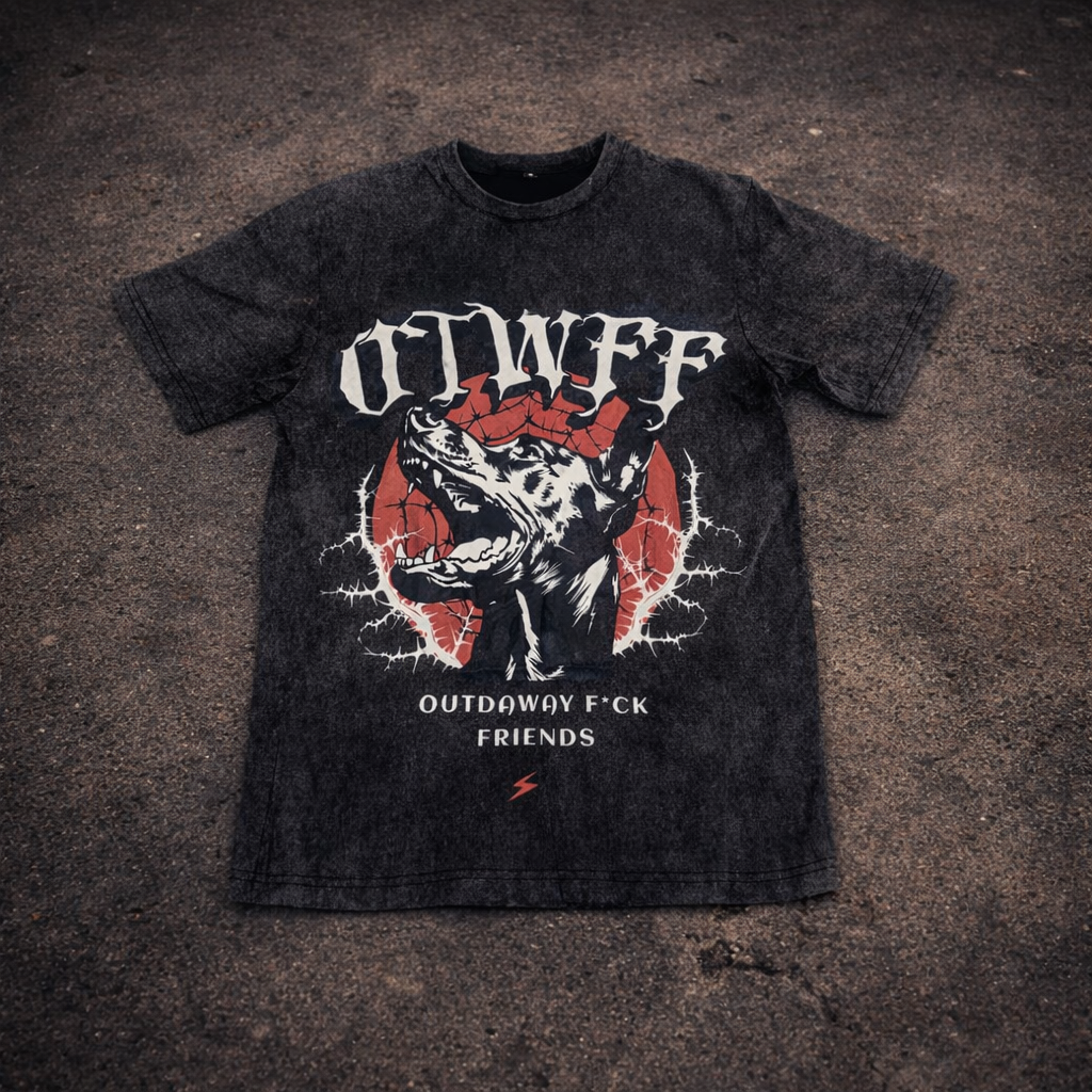 OTWFF Distressed Tee - Bloody Moon