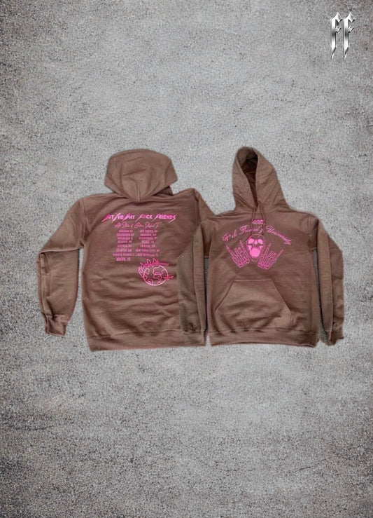 The OTWFF Brown & Pink University Pull Over