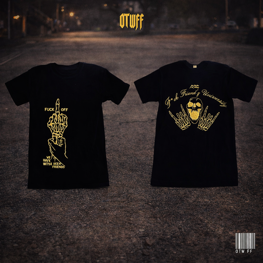 OTWFF University Black & Yellow Tee