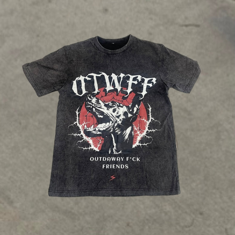 Distressed Bloody Moon Tee