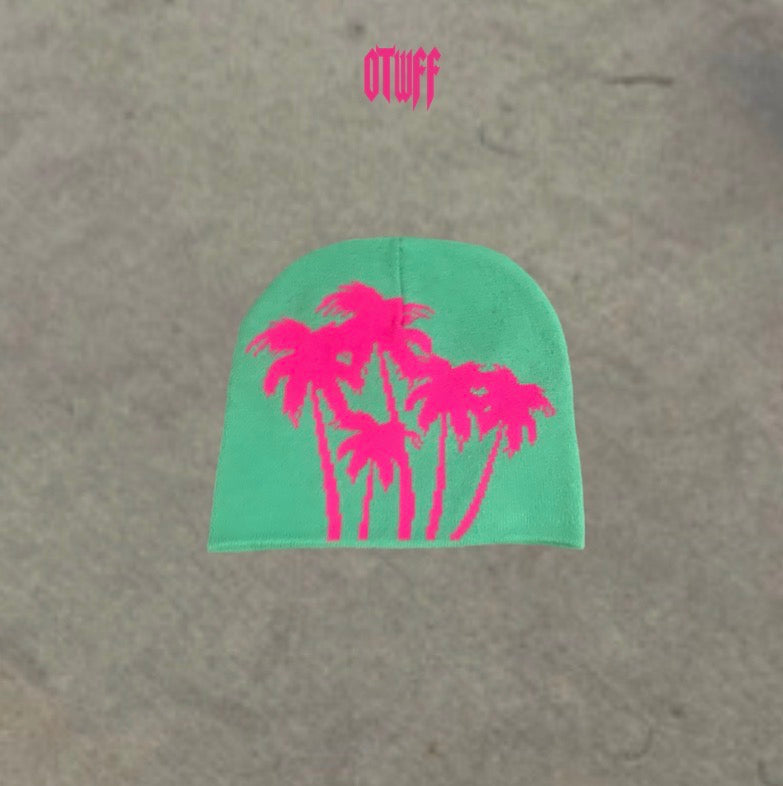 OTWFF “ Palm Tree LifeStyle “ Pink & Teal Skully