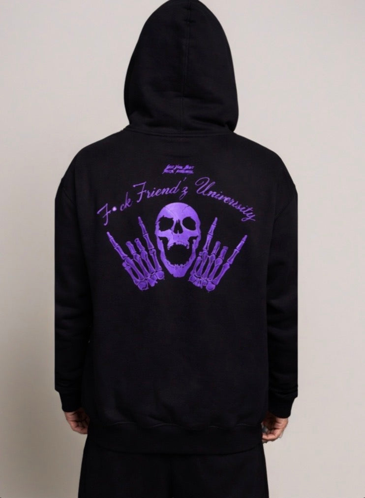 The OTWFF Black & Purple University Zip Up