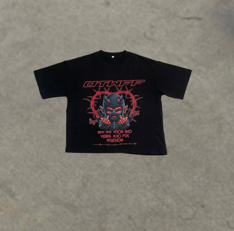 “ No Bad Vibe’s “ Crop Tee