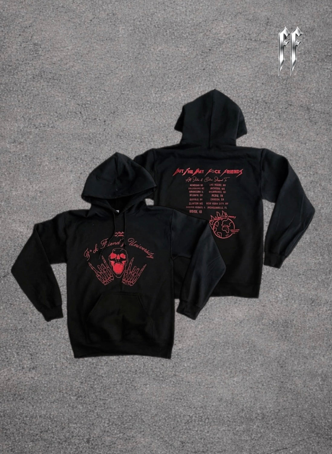 Black & Red OTWFF University Hoodie