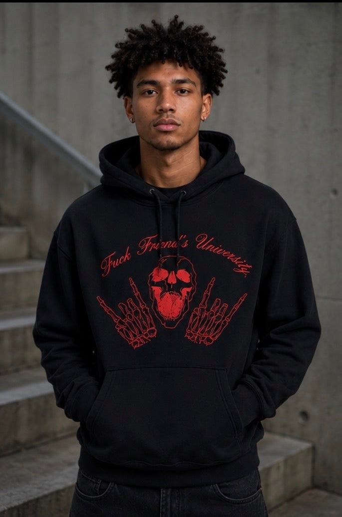 Black & Red OTWFF University Hoodie