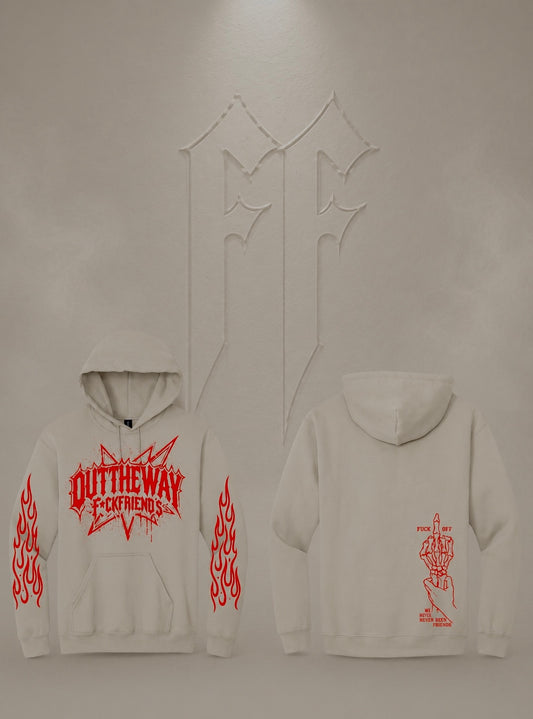 The Anniversary Hoodie (Cream|Red)