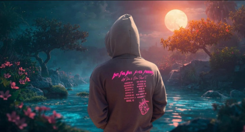 Brown & Pink F*ck Friend’s University Pull Over