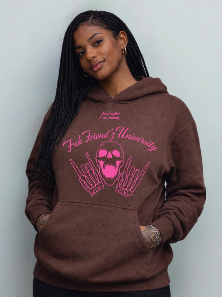 The OTWFF Brown & Pink University Pull Over