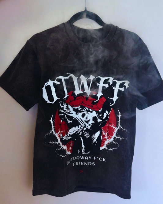OTWFF Distressed Tee - Bloody Moon